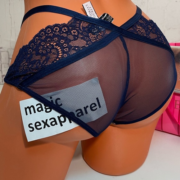 VS S M L XL FASHION SHOW CHEEKY PANTY CAGED BOW - Picture 2 of 2